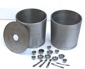 molybdenum crucible with a cover