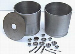 molybdenum crucible with a lid